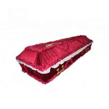 Гроб обитый тканью "Полугофре"