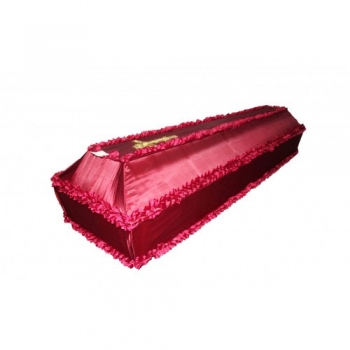 Гроб, обитый тканью "Гладь"